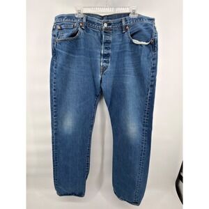 Levi's 501 Original Fit Men's Jeans 40x32 Medium Wash Button Fly Denim